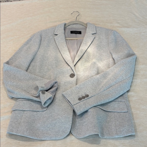 Talbots Women's Textured Gray Blazer - Picture 3 of 6